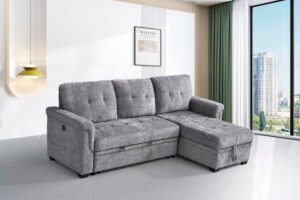 42. 721- Sectional Sofa - dark grey