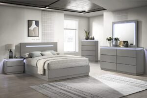 2400 - BEDROOM SET - grey