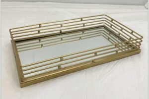 5091-RECTANGULAR WIRE MIRROR TRAY