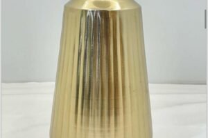 4287-RIBBED TAPER VASE