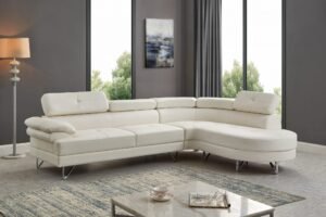 24. 7200-  Sectional Sofa (White)