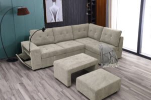37. 2480 - SECTIONAL SET - BEIGE