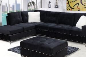 17. 2620- SECTIONAL SET - BLACK