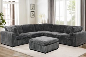 2. 6536 - SECTIONAL SOFA - GREY
