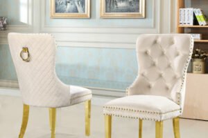 2550 DINING CHAIR- beige-gold