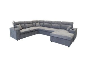 7. 2477 - SECTIONAL SOFA - GREY