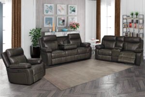 543 - POWER RECLINER SET ( REAL LEATHER )