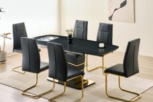 1235 - DINING SET - BLACK