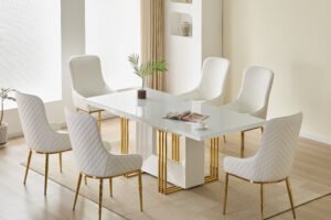 1300  Dining set - WHITE