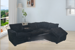 9289 - SECTIONAL SOFA - BLACK