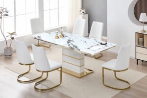 1238 DINING SET - WHITE