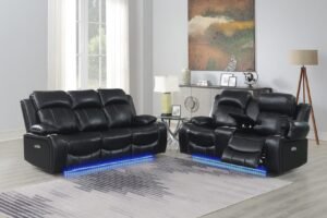 3120 - POWER RECLINER SET - BLACK