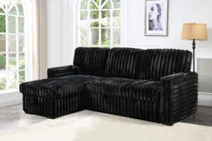 6376 - SECTIONAL SET - BLACK