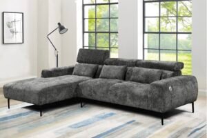 6535 - SECTIONAL SOFA SET - GREY