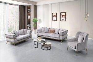 2781 - SOFA SET - GREY