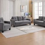 6009 - SOFA SET - DARK GREY