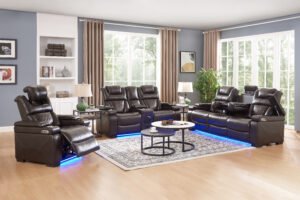 10099 - POWER RECLINER SET - BROWN