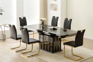 1240 - black dining set