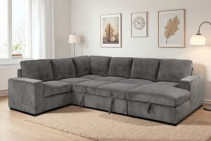 7048 - SOFA BED - GREY
