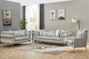 2517 - SOFA SET - GREY