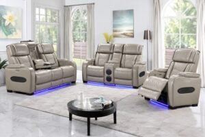 10152 - POWER RECLINER SET - BEIGE (WITH SPEAKERS)