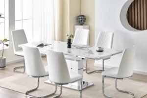 1238 - WHITE/ SILVER SET