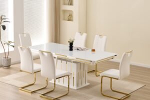1240 - DINNING SET - WHITE